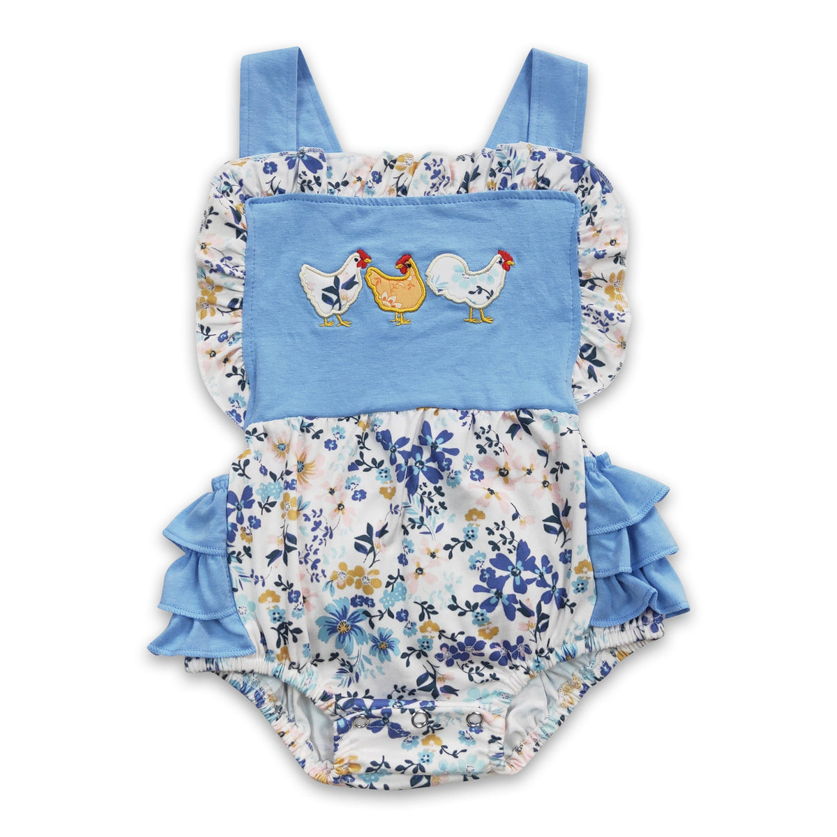 Baby Bummies Rompers Chicken floral bummies baby girls romper – Yawoo Garment