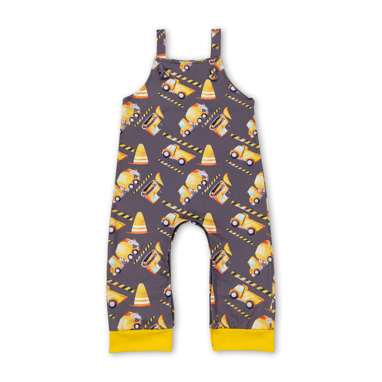 Constructions sleeveless baby boy romper
