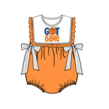 Basketball game sleeveless baby girls romper