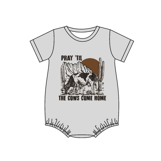 Pray 'til the cows come home baby kids romper