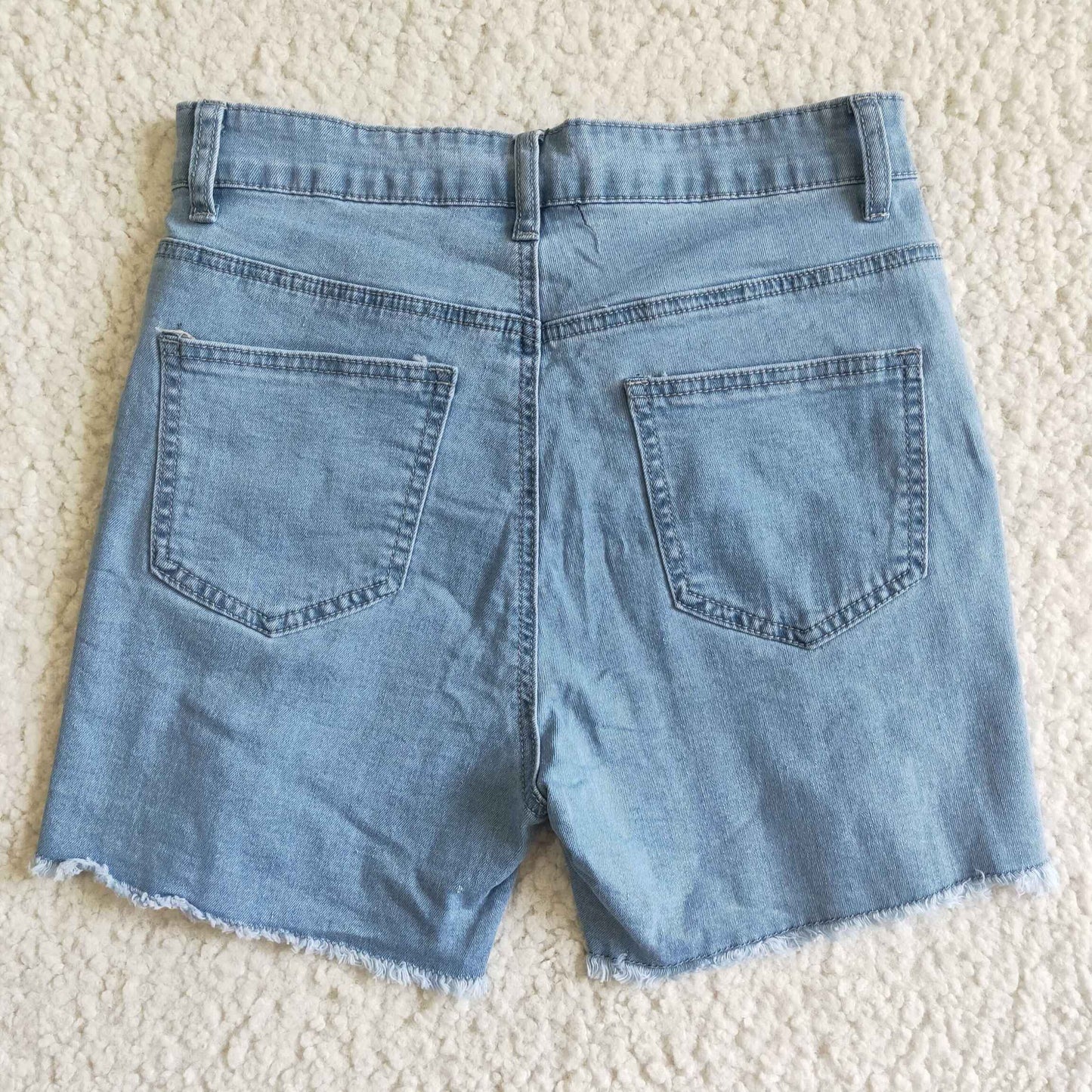 Adult girls mommy summer denim shorts