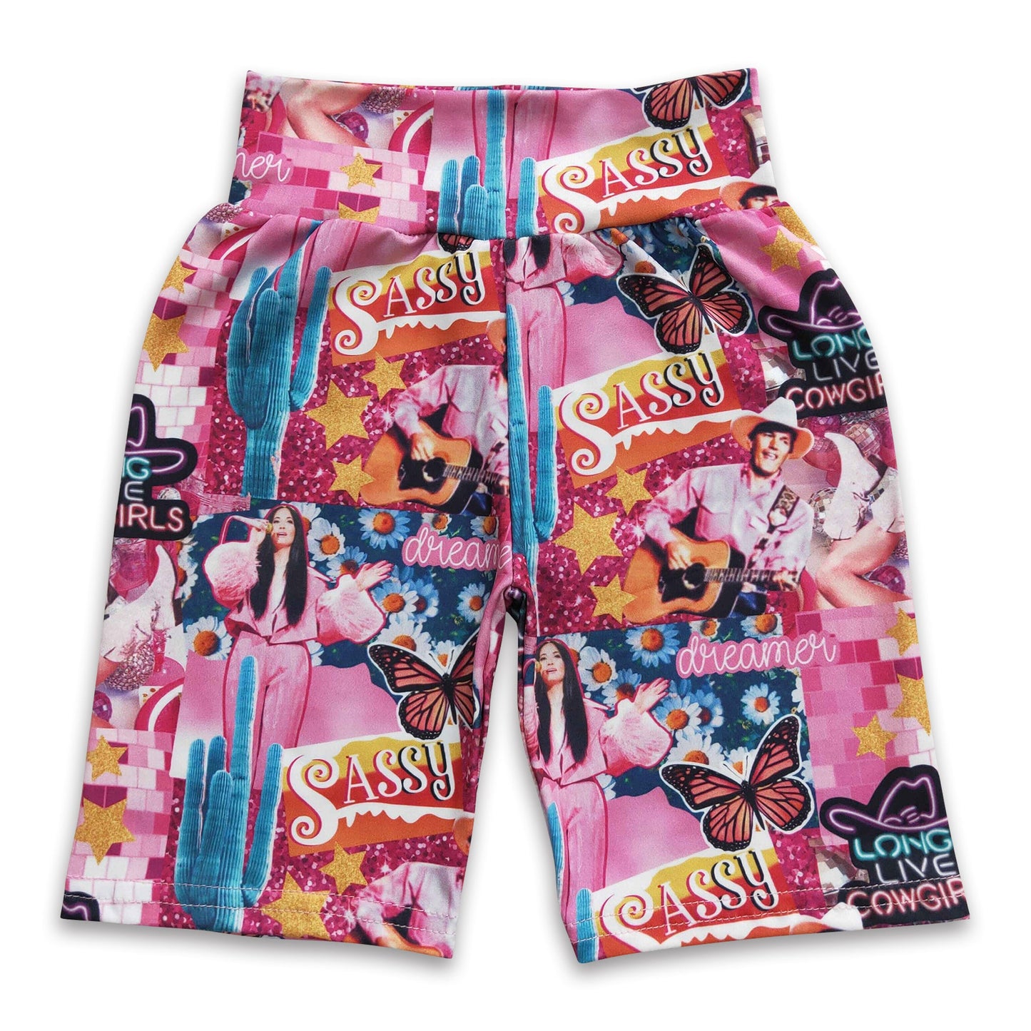 Cactus sassy cowgirl baby girls shorts