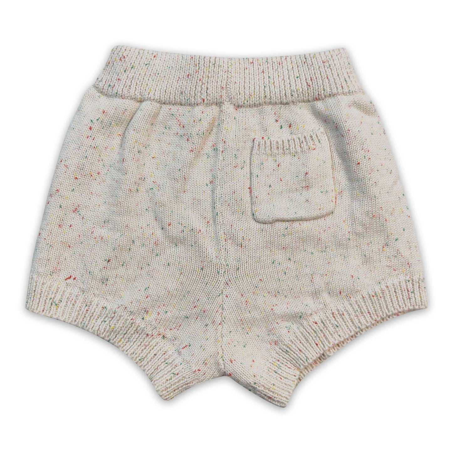 Beige pockets thick kids girls winter shorts