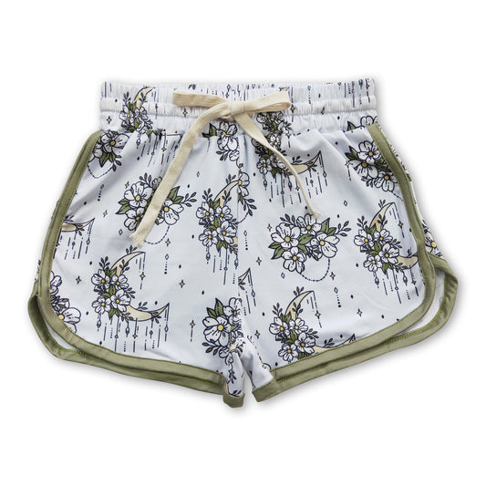Flower baby girls summer shorts