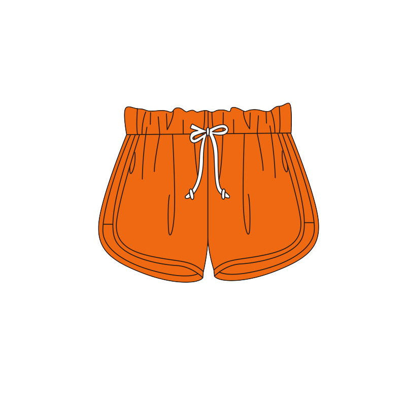 Orange cotton baby children shorts