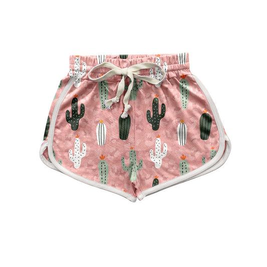 Cactus print summer adult women shorts