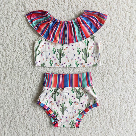 Baby Cactus Llama Bummies Set