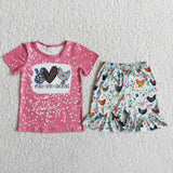 Girl Chicken Short Outfit